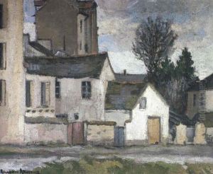 A Village Scene by Alexandre Altmann