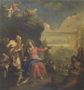 The Feeding Of The Five Thousand by Martino Altomonte