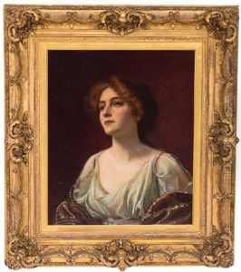 Portrait Of A Woman With Red Hair