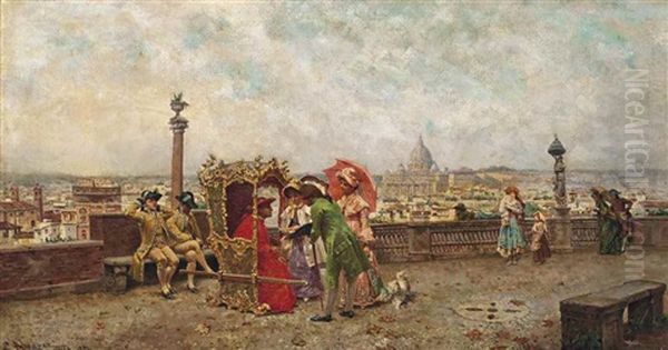 Cardinal's Promenade At The Pincio, Rome - view 1