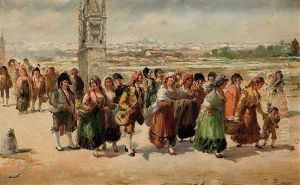 Romeria Con Madrid Al Fondo