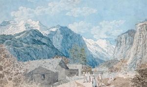 View Across The Interlaken Valley From Near Murren Towards The Jungfraujoch And The Eiger View Across The Interlaken Valley From Near Murren Towards The Jungfraujoch And The Eiger