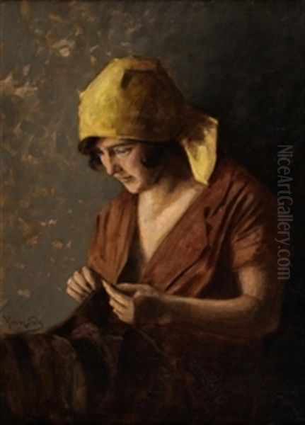 Mujer Cosiendo - view 1
