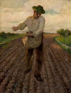 Campesino Sembrando by Ventura Alvarez Sala