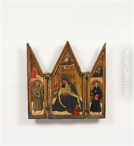 Triptych Of The Pieta by Alvaro di Piero (Pedro)