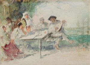 Cantecul Cobzarului by Theodor Aman