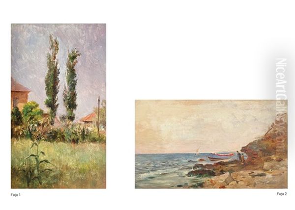 Zi De Vara La Fieni / Barci La Malul Marii - view 1
