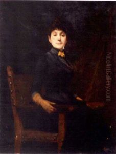 Portrait D'une Elegante by Edmond-Francois Aman-Jean