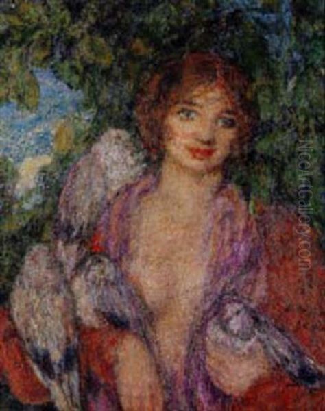 Jeune Femme A L'oiseau - view 1