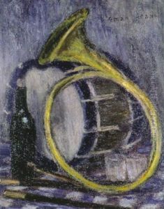 Stilleben Mit Horn Und Trommel Stilleben Mit Horn Und Trommel
