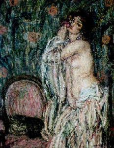 Jeune Fille A La Fleur Et Au Buste Nu Jeune Fille A La Fleur Et Au Buste Nu