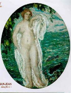 Nu Au Dauphin by Edmond-Francois Aman-Jean