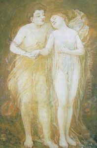 Two Friends by Edmond-Francois Aman-Jean