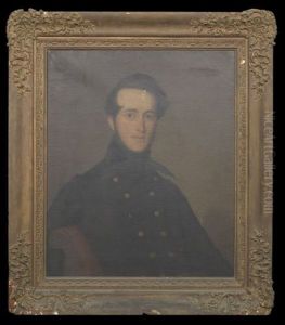 Portrait Of William Richard Thomas Chaplain by Jacques Guillaume Lucien Amans