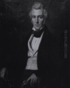 Portrait Of Daniel Stewart by Jacques Guillaume Lucien Amans