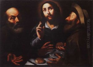La Cena In Emmaus by Giovanni Antonio d' Amato the Younger