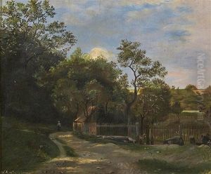 At The Gardens by Wilhelm Amberg