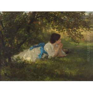 Girl In A Blue Sash