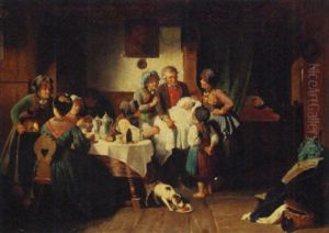 The Newborn by Wilhelm Amberg