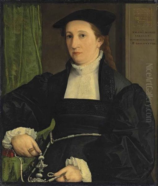 Portrait Of Barbara Schwarz, Half-length - view 1