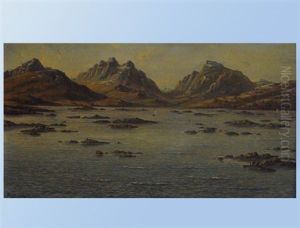 Fjordlandschaft by Gustave Adolph Amberger