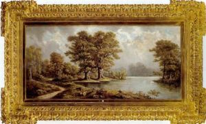 Idyllische Fluslandschaft