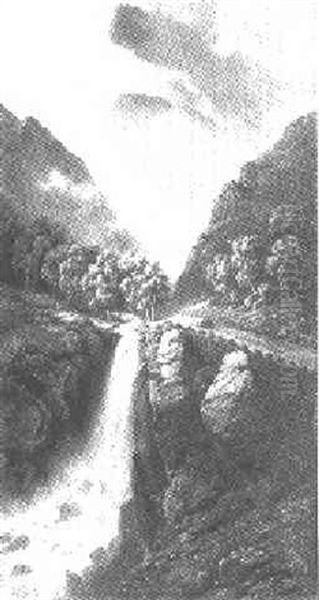 Wasserfall Bei Kekkefjord An Der Strase Nach Jedde (?) (norwegen) - view 1