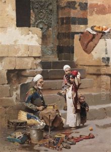 The Old Shoe Maker, Cairo by Raphael von Ambros