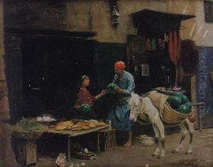 El Vendedor De Melones by Raphael von Ambros