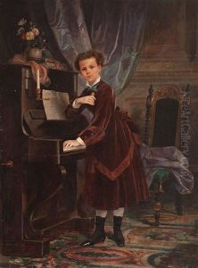 Retrato De Una Nina by Francisco-Javier Amerigo y Aparici