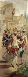Majos Bailando by Francisco-Javier Amerigo y Aparici