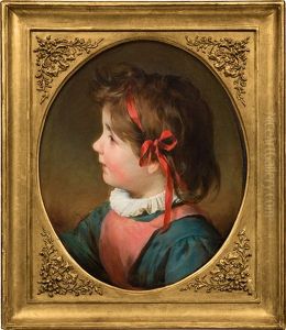Friederike Amerling As A Child by Friedrich von Amerling