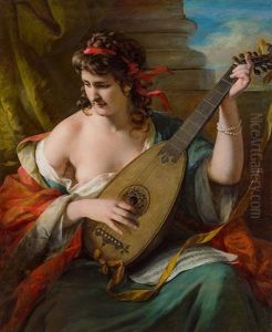 Luise Nowak As Lute Player