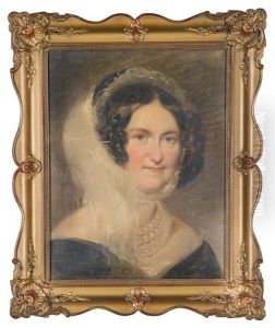Kaiserin Karoline Auguste Von Osterreich(?), Portrat Mit Perlenkette by Friedrich von Amerling