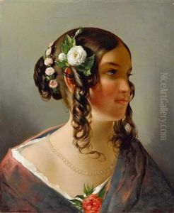 Bildnis Einer Jungen Frau by Friedrich von Amerling