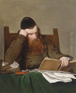 Bildnis Eines Judischen Philosophen Nach Dem Original Von Friedrich Von Amerling by Friedrich von Amerling