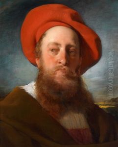 Portrait Des Bankiers Ignaz Biedermann by Friedrich von Amerling
