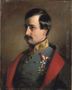 Portrait Of Count Alexander Von Mensdorff-pouilly by Friedrich von Amerling