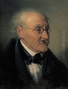 Portrait Des Ignaz Franz Castelli by Friedrich von Amerling