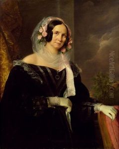 Portrat Der Karoline Pichler by Friedrich von Amerling