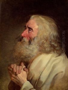Betender Alter Mann by Friedrich von Amerling