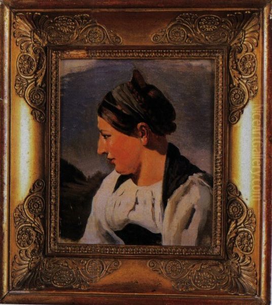 Profilportrait Einer Jungen Frau In Tracht - view 1