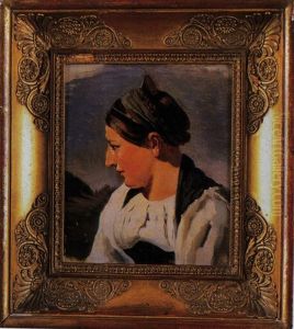 Profilportrait Einer Jungen Frau In Tracht by Friedrich von Amerling