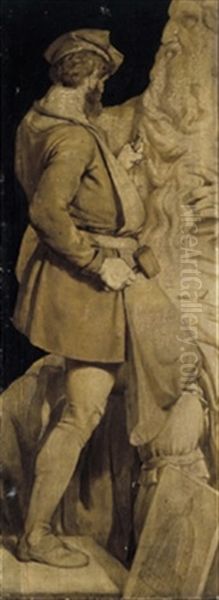 Michelangelo, Den Moses Modellierend (+ Raphael, Die Sixtinische Madonna Malend; Pair) - view 1