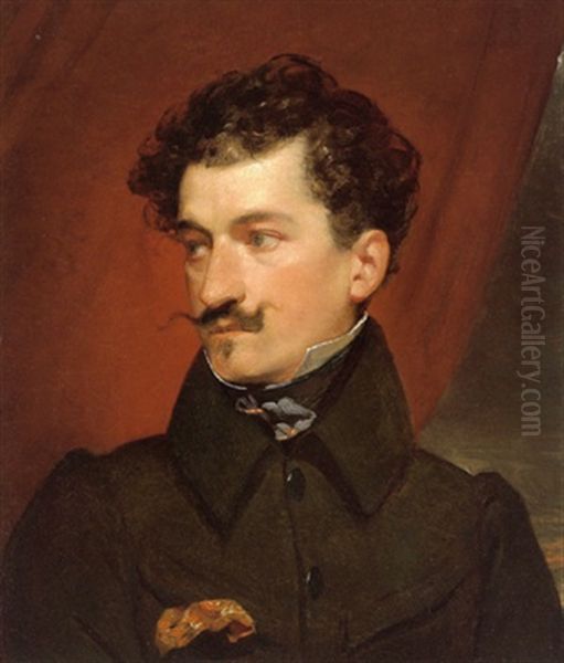 Portrait Johann Straus Vater In Dunklem Rock - view 1