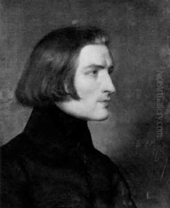 Portrat Des Klaviervirtuosen Und Komponisten Franz Von Liszt
