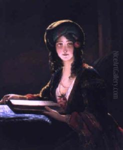 A Lady With Book by Friedrich von Amerling