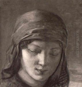 Study Of A Young Girl's Head Study Of A Young Girl's Head