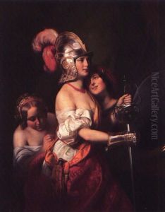 The Armed Maiden by Friedrich von Amerling