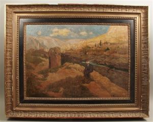 Vor Einer Stadt Mit Vielen Turmen